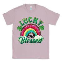 Lilac Lucky and blessed rainbow Classic Tee - RanaPortraitStore