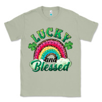 Matcha Lucky and blessed rainbow Classic Tee - RanaPortraitStore