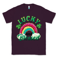 Plum Lucky and blessed rainbow Classic Tee - RanaPortraitStore
