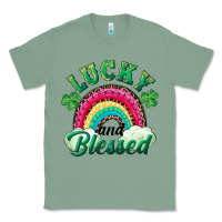 Sage Lucky and blessed rainbow Classic Tee - RanaPortraitStore