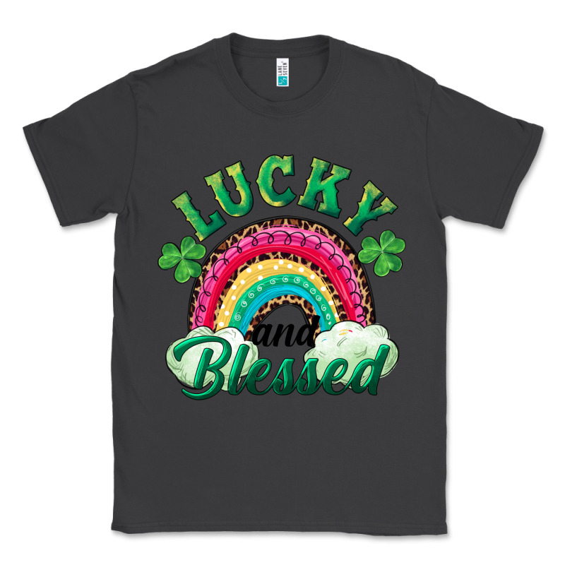 Lucky And Blessed Rainbow Classic Tee by RanaPortraitStore | Teevron