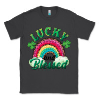 Smoke Lucky and blessed rainbow Classic Tee - RanaPortraitStore