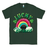 Sports Green Lucky and blessed rainbow Classic Tee - RanaPortraitStore