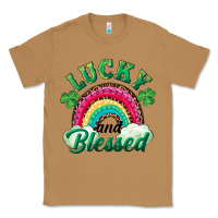 Toasted Coconut Lucky and blessed rainbow Classic Tee - RanaPortraitStore
