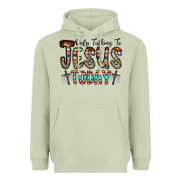 Matcha only talking jesus today Heavyweight Hoodie - CowhideDigitalArt