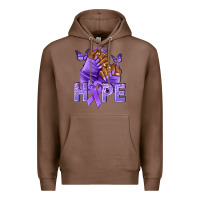 Chestnut hope lavender ribbon all cancers Premium Hoodie - NancyCooperArtShop