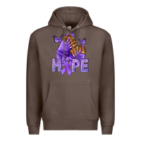 Coffee hope lavender ribbon all cancers Premium Hoodie - NancyCooperArtShop