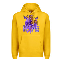 Lemon hope lavender ribbon all cancers Premium Hoodie - NancyCooperArtShop