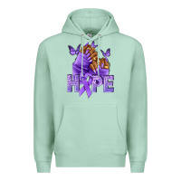 Seafoam hope lavender ribbon all cancers Premium Hoodie - NancyCooperArtShop