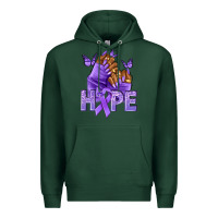 Sports Green hope lavender ribbon all cancers Premium Hoodie - NancyCooperArtShop