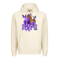 Tofu hope lavender ribbon all cancers Premium Hoodie - NancyCooperArtShop