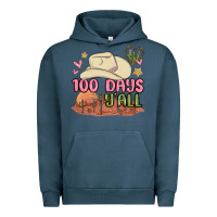 Pigment Midnight Navy 100 days y'all malia Urban Hoodie - MaliasSmallBusiness