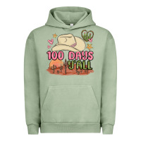 Pigment Oil Green 100 days y'all malia Urban Hoodie - MaliasSmallBusiness