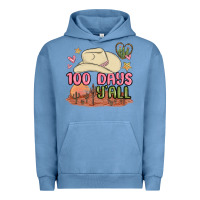 Pigment Pebble Blue 100 days y'all malia Urban Hoodie - MaliasSmallBusiness