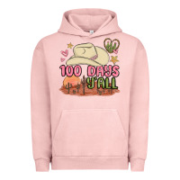 Pigment Salmon 100 days y'all malia Urban Hoodie - MaliasSmallBusiness