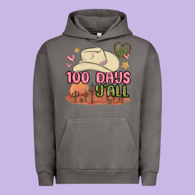 100 Days Y'all Malia Urban Hoodie Designed By Maliassmallbusiness