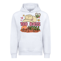 White 100 days y'all malia Urban Hoodie - MaliasSmallBusiness