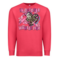 Cardinal western leopard  in october we wear pink heart Premium Sweatshirt - AdoDesignShop
