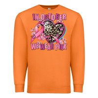 Carrot western leopard  in october we wear pink heart Premium Sweatshirt - AdoDesignShop