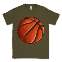 Army Green basketball Classic Tee - texasbilliewilder