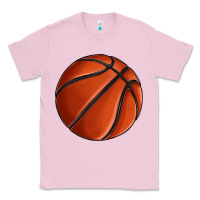 Bubblegum Pink basketball Classic Tee - texasbilliewilder
