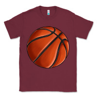 Burgundy basketball Classic Tee - texasbilliewilder