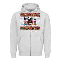 Dove Grey hot mess mom Zipper Hoodie - Zillion Design Studio