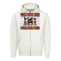 Oatmeal Heather hot mess mom Zipper Hoodie - Zillion Design Studio