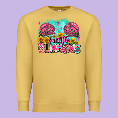 Save The Pumpkins Premium Sweatshirt Designed By Adodesignshop