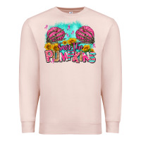 Pale Pink save the pumpkins Premium Sweatshirt - AdoDesignShop