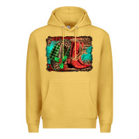 Antique Gold country boots Christmas Premium Hoodie - Jasminsmagicworld