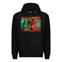 Black country boots Christmas Premium Hoodie - Jasminsmagicworld