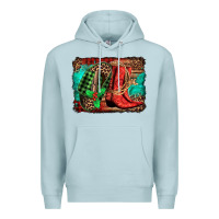 Blue Mist country boots Christmas Premium Hoodie - Jasminsmagicworld