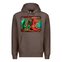 Coffee country boots Christmas Premium Hoodie - Jasminsmagicworld