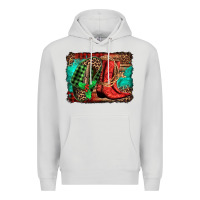 Dove Grey country boots Christmas Premium Hoodie - Jasminsmagicworld