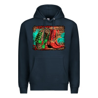 Navy country boots Christmas Premium Hoodie - Jasminsmagicworld