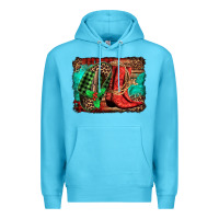 Ocean Blue country boots Christmas Premium Hoodie - Jasminsmagicworld