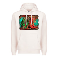 Pale Pink country boots Christmas Premium Hoodie - Jasminsmagicworld