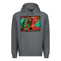 Rock country boots Christmas Premium Hoodie - Jasminsmagicworld