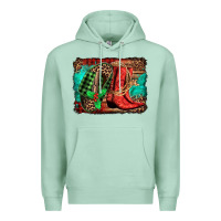 Seafoam country boots Christmas Premium Hoodie - Jasminsmagicworld