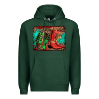 Sports Green country boots Christmas Premium Hoodie - Jasminsmagicworld