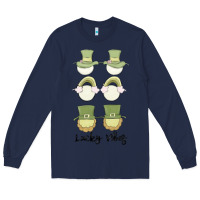 Navy lucky vibes Long Sleeve Tee - MaliasSmallBusiness