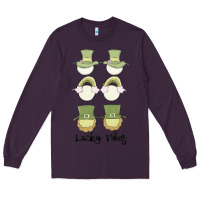 Plum lucky vibes Long Sleeve Tee - MaliasSmallBusiness