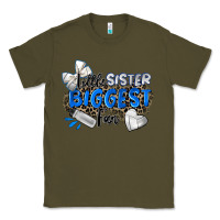 Army Green little sister biggest fan volleyball Classic Tee - Zillion Design Studio