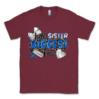Burgundy little sister biggest fan volleyball Classic Tee - Zillion Design Studio