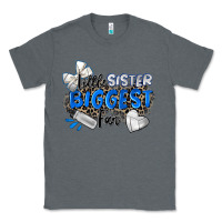 Charcoal Heather little sister biggest fan volleyball Classic Tee - Zillion Design Studio