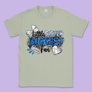 Little Sister Biggest Fan Volleyball Classic Tee Designed By Zillion Design Studio