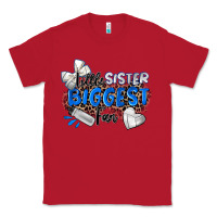 Red little sister biggest fan volleyball Classic Tee - Zillion Design Studio