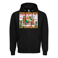 Black Cafecito y chisme coffee cups Zipper Hoodie - Zillion Design Studio