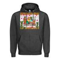Charcoal Heather Cafecito y chisme coffee cups Zipper Hoodie - Zillion Design Studio